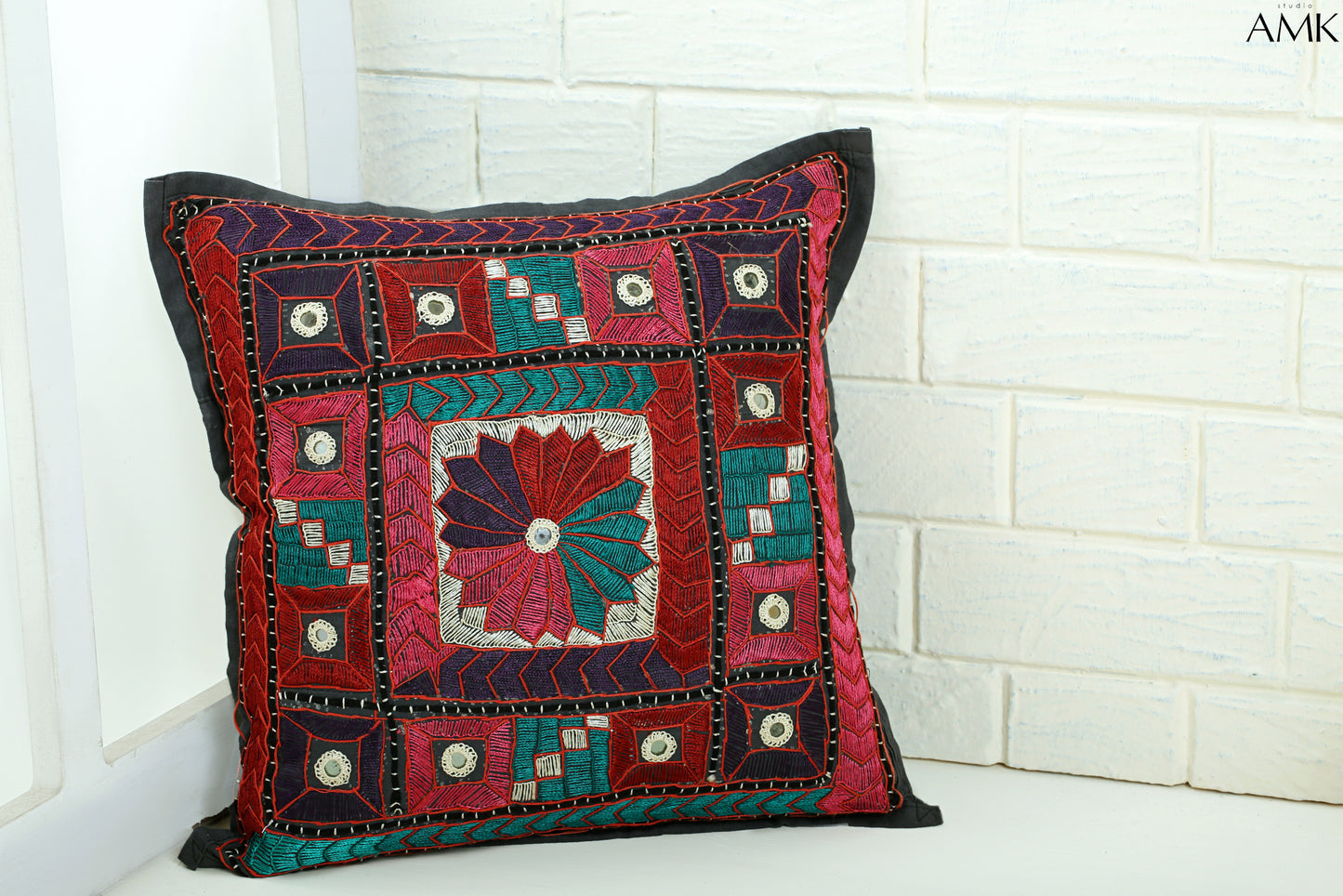Hand Embroidered Cushion 11